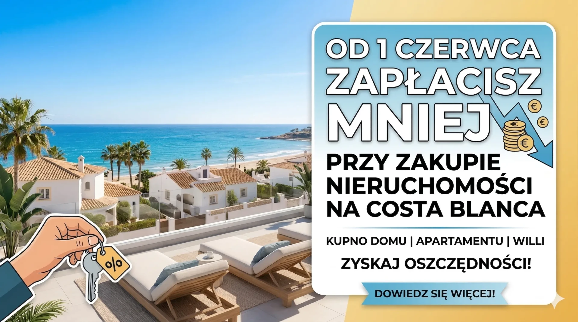 Costa Blanca a podatek 9% przy zakupie nieruchomości – zmiany w regionie Walencji
