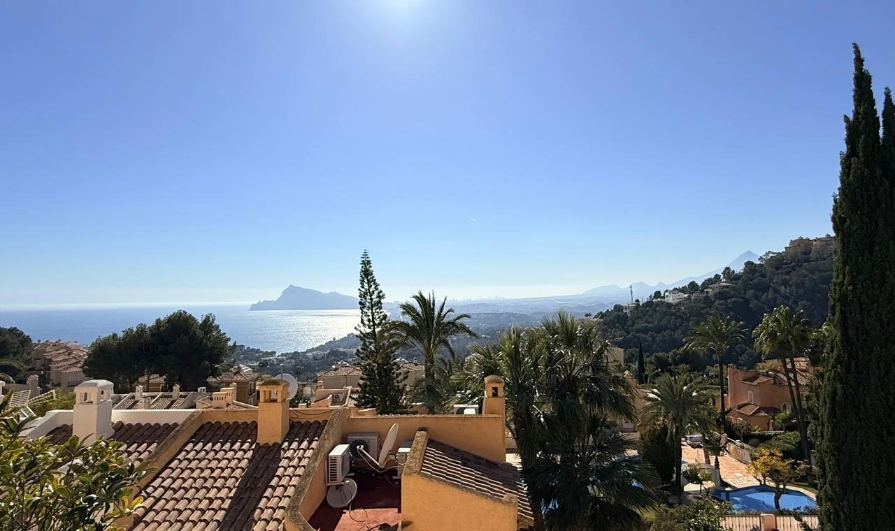 Dom w Altea Hills, Altea, bliźniak z widokiem na morze i garażem